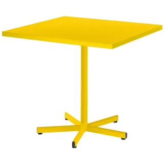 Metalltisch Basic Color Schaffner AG gelb, Designer Schaffner, 72x70x70 cm