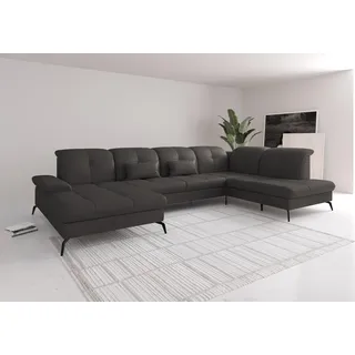 sit&more Wohnlandschaft U-Form braun
