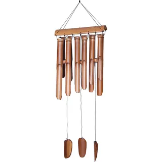 XXL 100cm Windspiel Wind Spiel 12 Bambus Röhren Klangspiel Guter beruhigender Klang