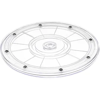 Kepfire Acryl Lazy Susan Drehteller Kunststoff Lager Drehbarer Durchsichtig für Küchen Organizer Gewürzhalter Gewürzregal Vorratsschrank Drehlager