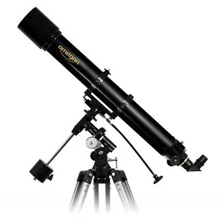 Omegon Teleskop AC 90/1000 EQ-2 | Refraktor für Einsteiger & Fortgeschrittene | 90mm Öffnung | 1000mm Brennweite | präzise EQ-2 Montierung | Mond- & Planetenbeobachtung