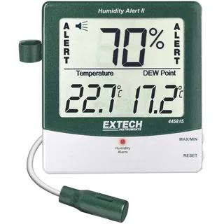 EXTECH Luftfeuchtemessgerät (Hygromet, Thermometer + Hygrometer, Weiss, Grün