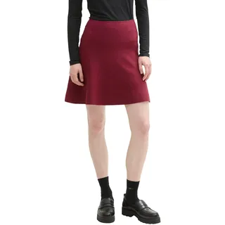 Tom Tailor Denim Damen Skater Mini-Rock,35736 - deep Wine red, M