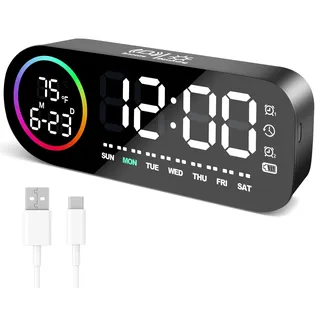 Vinabo Digitaler Wecker schwarz
