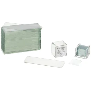 Bresser Mikroskop Objektträger 76x26 50 Stück und Deckgläser 18x18mm 100 Stück