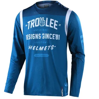 Troy Lee Designs Gp Air Roll Out Langarm-trikot - Slate Blue - XL
