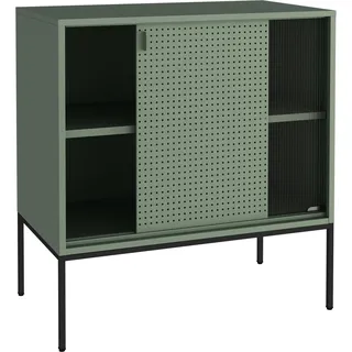 [en.casa] Sideboard Eidsvoll 80x45x85cm Grün