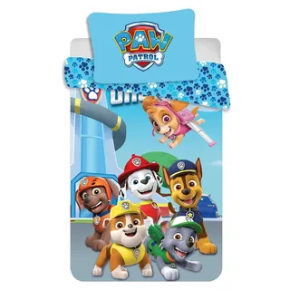 Jerry Fabrics PAW Patrol PP201 Babybettwäsche Kinderbettwäsche 100x135 cm