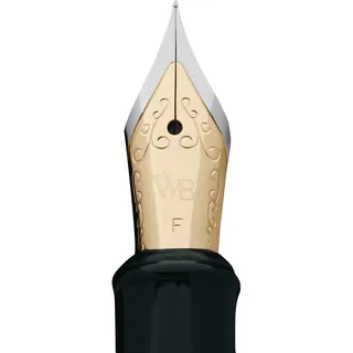 Wordsworth & Black Erudite - Fine Nib (Schwarzer Abschnitt Goldschnitt) -1pc Polybeutel Verpackung