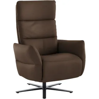 Dieter Knoll Relaxsessel , Braun , Leder , Echtleder , Nappaleder , 82x119x85 cm , Fußauswahl, Lederauswahl, Stoffauswahl, erweiterbar (Typenauswahl), Liegefunktion , Wohnzimmer, Sessel, Ledersessel