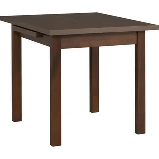 BETTSO Quadratischer kleiner Klapptisch MAX VII Nussbaum - Braun