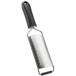 Küchenprofi Reibe fein MASTER GRIP | Gewürzreibe Edelstahl | Ultrascharfe Klingen | Muskatreibe | Parmesanreibe | Reibe für Ingwer, Knoblauch Zitrusfrüchte und mehr | 30,5×7,5×3cm
