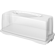 Bild Kuchenbehälter Fresh mit Haube und Tragegriff, Kunststoff (PP) Transparent, Weiß
