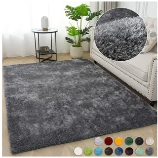 Bruno Banani Teppich »Dana Teppich, besonders weich und kuschelig, Kundenliebling« rechteckig 30 mm Höhe uni, Mikrofaser Teppiche, Wohnzimmer, Schlafzimmer, Esszimmer, grau