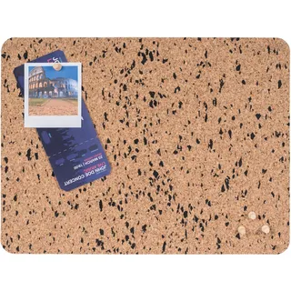 Bi-Office Eco Korkplatte ohne Rahmen, doppelseitiger Kork und Kork mit schwarzem EVA, rechteckig, 40 x 30 cm