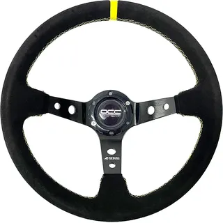occ motor sport OCC MOTORSPORT OFFSET LENKRAD AUTO TRACK MODELL ALCANTARA BLACK ARME - 90 MM VOLLSCHÜSSELRAD - 350 MM (14 ZOLL)