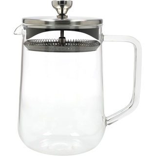 La Cafetière Loose Leaf 4 Tassen // 1050ml Teekanne mit Deckel, hitzebeständiges Glas-Tee-Ei mit integriertem Edelstahlfilter für Teeblätter und gemahlenen Kaffeeaufguss