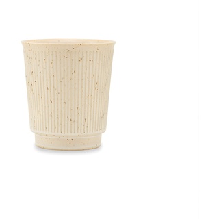 House Doctor 206260030 Rustikaler Becher aus Steingut Berica Beige | Steingutbecher mit gesprenkelter Glasur | Zeitloses skandinavisches Design, Steinzeug