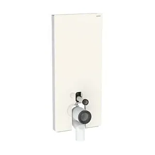 Geberit Monolith Sanitärmodul für Stand-WC, 114cm, Glas sand-grau, aluminium