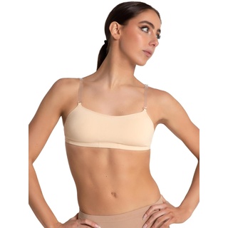 Capezio Damen Camisole Bra w/BraTek BH Top, Nude, L