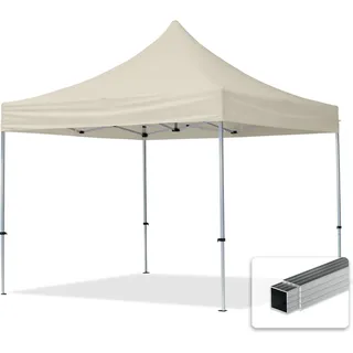 TOOLPORT Faltpavillon 3 x 3 m inkl. Seitenteile Creme