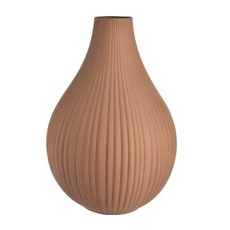 Vase Rills, D:25,5cm x H:37,5cm, altrosa