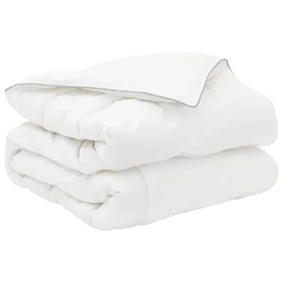 vidaXL Sommerdecke 155 x 220 cm Sommer 150 gsm Bambusfaser Weiß - Weiß