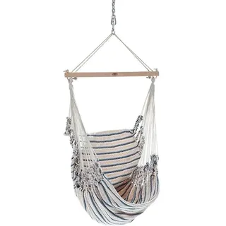Chico Hängesessel Baumwolle beige-blau Hängestuhl