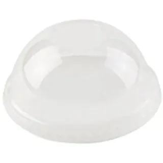 BIOZOYG PLA Bio-Plastik Becher Deckel für To GO Trinkbecher I Domdeckel Ø 97mm gewölbte Becherdeckel I 50 Stück Getränkedeckel transparent 100% biologisch abbaubar, kompostierbar, recycelbar