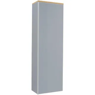 Novel Garderobenschrank , Grau, Eichefarben , Holzwerkstoff , Balkeneiche , 3 Fächer , 54x170x31 cm , Goldenes M, Made in Germany, DGM-Klimapakt , Beimöbel erhältlich, Typenauswahl, wandhängend , Garderobe, Garderoben-Sets & Garderoben-Serien, Garderoben-Serien