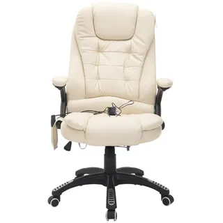 Homcom Massagesessel Kunstleder 0 x 0 x 0 cm Weiß ergonomisch