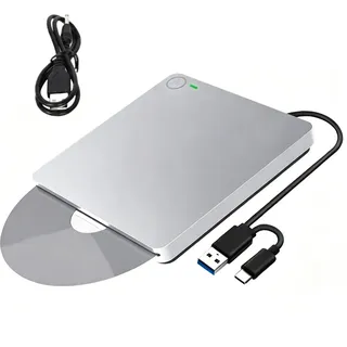 Colexy Blu-ray-Brenner, Bluray Laufwerk Extern, USB 3.0 Typ-C 3D CD DVD BD Brenner, Brenner Player für MacBook Laptop Desktop PC Laptop Kompatibel mit Mac OS Windows XP/7/8/10/11
