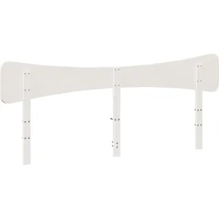 vidaXL Kopfteil Weiß 180 cm Massivholz Kiefer - Weiß