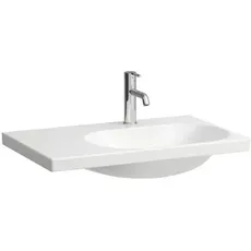 Laufen Lua Waschtisch, 1 Hahnloch, ohne Überlauf, 750x460mm, Ablage links, H817085, Farbe: Pergamon