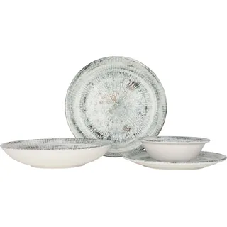 Bonna Geschirrset (Large) - Odette - 24 teilig - 6 Personen - Porzellan - Bunt