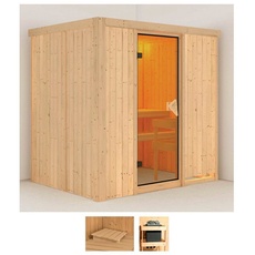 Bild von Sauna »Bedine«, (Set), ohne Ofen beige