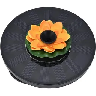 Miniatur Solar Wasserfall für Außenbereich, Zierbrunnen auf Solarbetrieb, Lotus-Design, 1 Stück, Outdoor-Garten Wasserfall