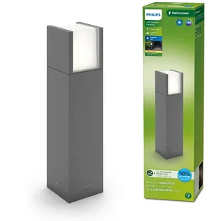 Philips Sockelleuchte Aluminium 40,0 cm inkl. LED 800 lm IP44 anthrazit