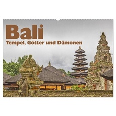 Bali - Tempel, Götter und Dämonen (Wandkalender 2024 DIN A2 quer), CALVENDO Monatskalender