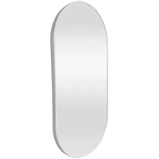 [en.casa] Wandspiegel Picciano , Weiß , Glas , Oval , 40x2.8x80 cm , Spiegel, Wandspiegel