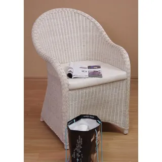 Home Affaire Rattanstuhl Lukas weiß