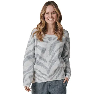 Zhrill Rundhalspullover »NINA«, mit Intarsien Muster Zhrill fog S/M