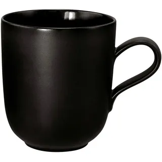 Seltmann Weiden Kaffeebecher , Schwarz , Keramik , 0,4 l , Geschirr, Tassen, Kaffeebecher