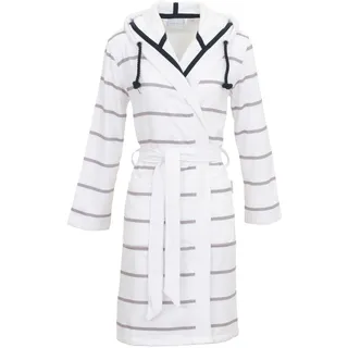 Damenbademantel CARL ROSS "560310" Gr. 32, weiß (weiß, platin), 32/34, Baumwoll-Mix, Hausmäntel, Damenbademantel