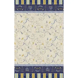 Bassetti Vorteilset Foulard OPLONTIS V9 BLAU 350x270  *9267943 mit 1 x Bassetti Duschhandtuch und Geschenk + Spende - Blau
