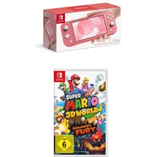 Nintendo Switch Lite, Standard, Koralle + Super Mario 3D World - Bowser's Fury