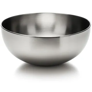 com-four® Salatschüssel Ø 29 cm aus Edelstahl, große Servierschüssel 12,5 | robuste 6,5 Liter Schale für Salat - Obst - Snacks & Beilagen - spülmaschinenfest