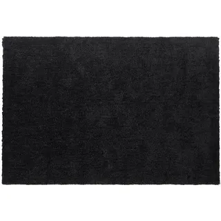 Beliani Shaggy-Teppich Demre 200/140 cm , Schwarz , Kunststoff , Rechteckig , 140x200 cm , Teppiche und Böden, Teppiche, Hochflorteppiche & Shaggys