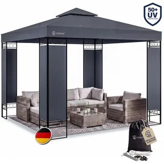 Pavillon Lorca Anthrazit 3x3m UV-Schutz 50+