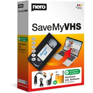 Nero SaveMyVHS | Videobearbeitung | Digitalisieren von Videokassetten | Windows 11/10 / 8/7